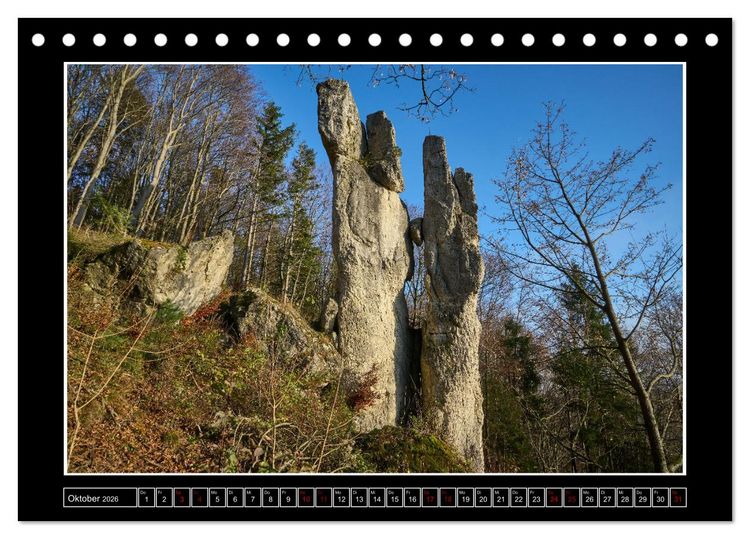 Produktbild: Wunderwelt Fr&auml;nkische Schweiz (Tischkalender 2026 DIN A5 quer), CALVENDO Monatskalender