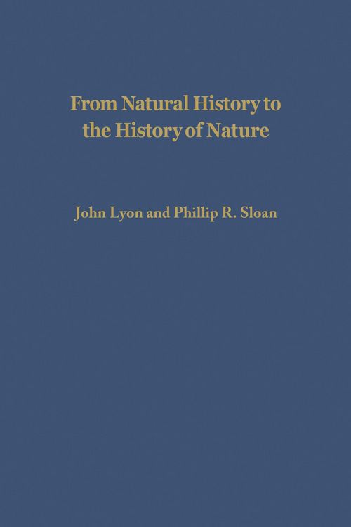 Produktbild: From Natural History to the History of Nature