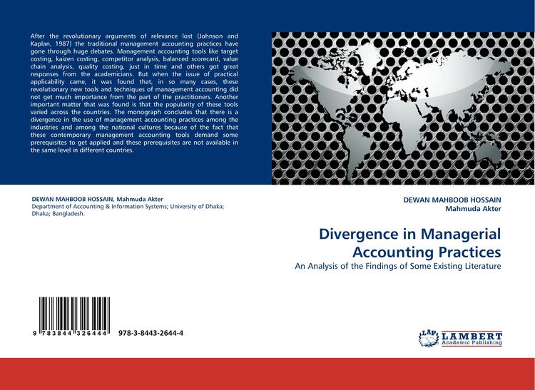 Produktbild: Divergence in Managerial Accounting Practices