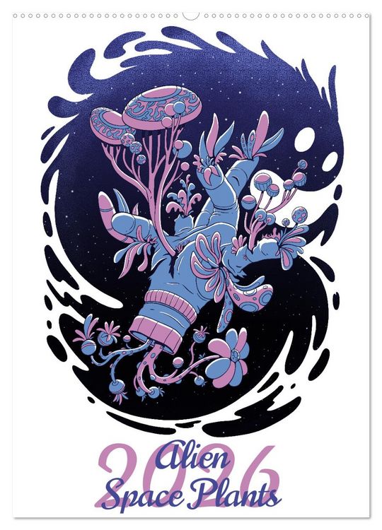 Produktbild: Alien Space Plants (Wall Calendar 2026 DIN A2 portrait), CALVENDO 12 Month Wall Calendar