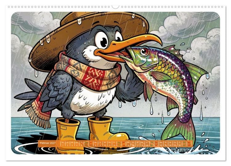 Produktbild: Lustige Sturmv&ouml;gel - Comic (Wandkalender 2027 DIN A2 quer), CALVENDO Monatskalender