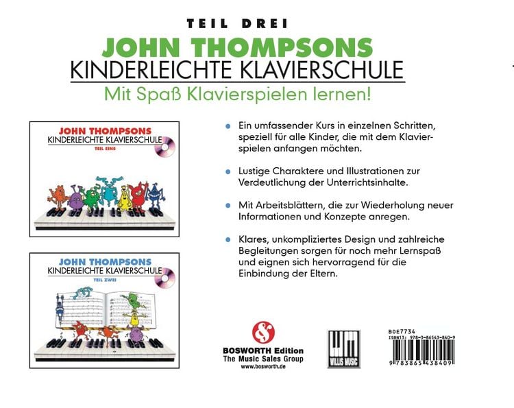 Produktbild: John Thompson's Easiest Piano Course 3