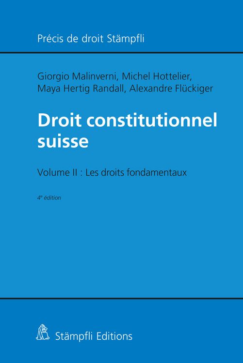 Produktbild: Droit constitutionnel suisse