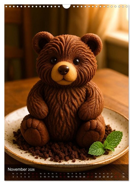 Produktbild: Tierische Desserts (Wandkalender 2026 DIN A3 hoch), CALVENDO Monatskalender