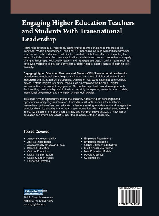 Produktbild: Engaging Higher Education Teachers and Students With Transnational Leadership