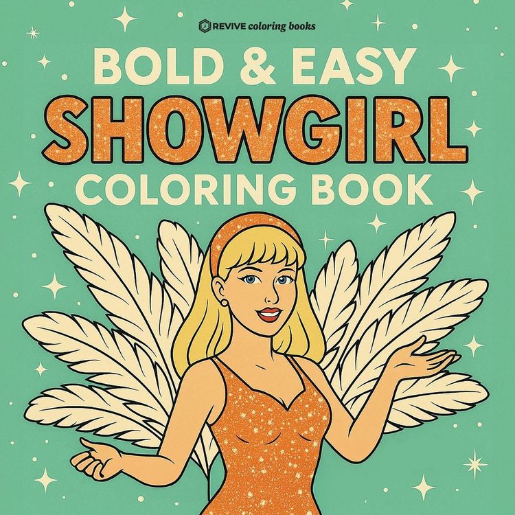 Produktbild: Bold & Easy Showgirl Coloring Book