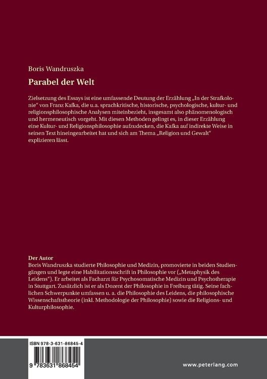 Produktbild: Parabel der Welt