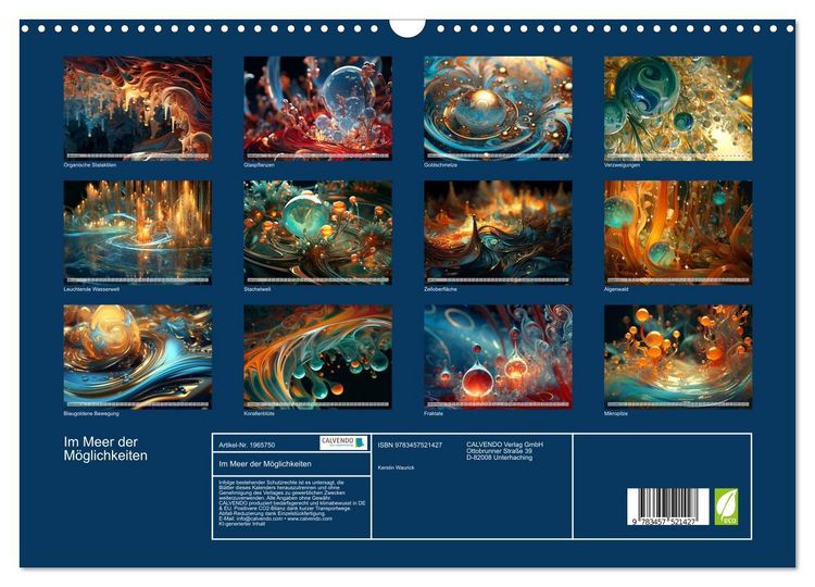 Produktbild: Im Meer der M&ouml;glichkeiten (Wandkalender 2026 DIN A3 quer), CALVENDO Monatskalender