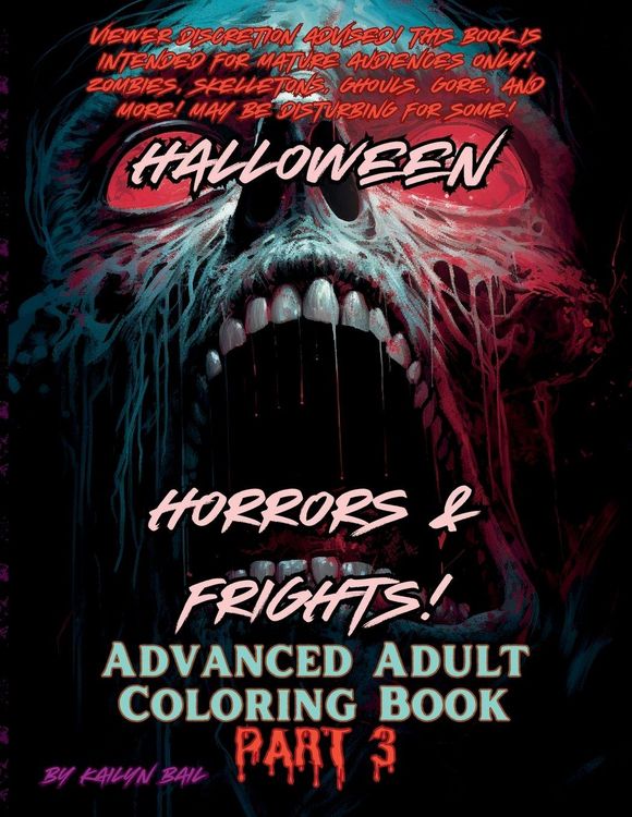 Produktbild: Halloween Horrors and Frights! Part 3 Advanced Adult Coloring Book