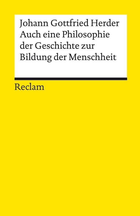 Produktbild: Auch eine Philosophie der Geschichte zur Bildung der Menschheit