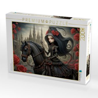 Produktbild: CALVENDO Puzzle Gothic Queen mit Pferd | 2000 Teile Lege-Gr&ouml;&szlig;e 90x67cm Foto-Puzzle f&uuml;r gl&uuml;ckliche Stunden