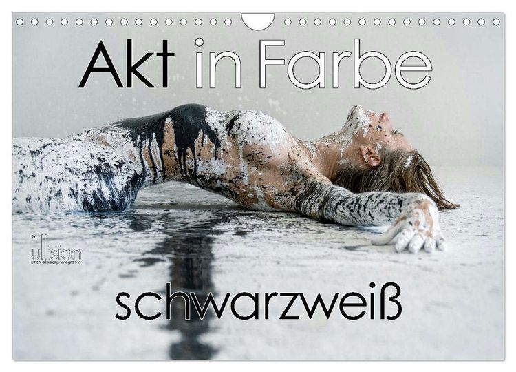 Produktbild: Akt in Farbe &ndash; schwarzwei&szlig; (Wandkalender 2026 DIN A4 quer), CALVENDO Monatskalender