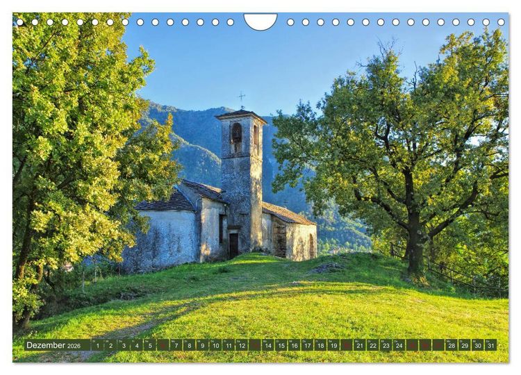 Produktbild: Lago Maggiore - Bezaubernde Orte am Ostufer (Wandkalender 2026 DIN A4 quer), CALVENDO Monatskalender