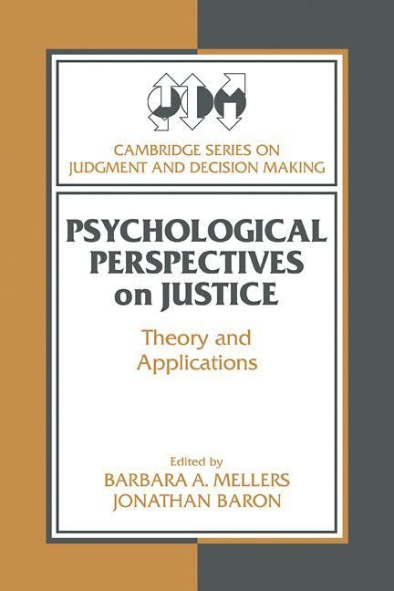 Produktbild: Psychological Perspectives on Justice