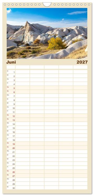 Produktbild: Familienplaner 2027 - Kappadokien, Feent&uuml;rme und Ballontr&auml;ume mit 5 Spalten (Wandkalender, 21 x 45 cm) CALVENDO