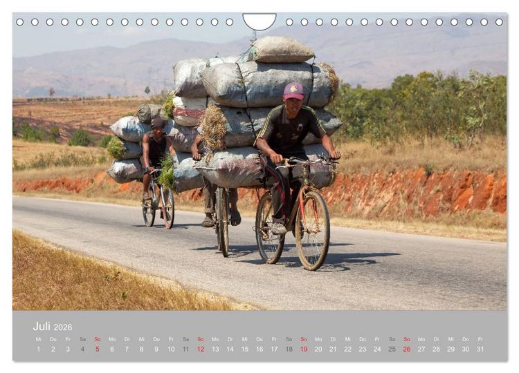 Produktbild: Alltag in Madagaskar (Wandkalender 2026 DIN A4 quer), CALVENDO Monatskalender