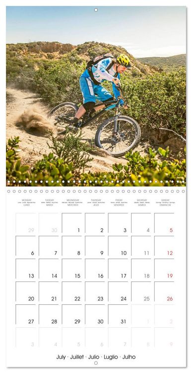 Produktbild: Mountain biking: Up hill and down dale (Wall Calendar 2026 12 &times; 12 Inch) CALVENDO 12 Month Wall Calendar