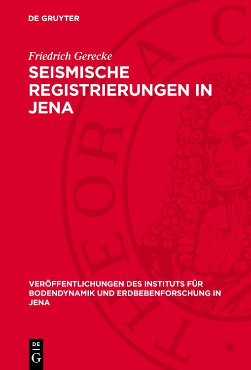Produktbild: Seismische Registrierungen in Jena