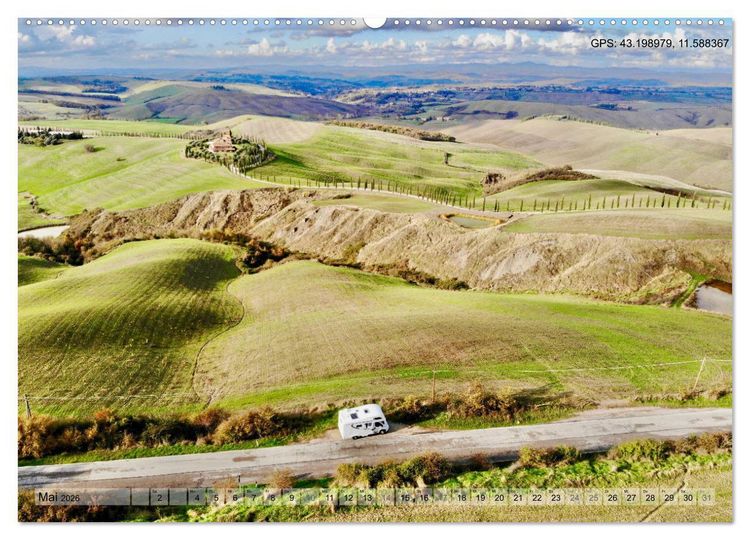 Produktbild: Mit dem Wohnmobil durch Italien (hochwertiger Premium Wandkalender 2026 DIN A2 quer), Kunstdruck in Hochglanz