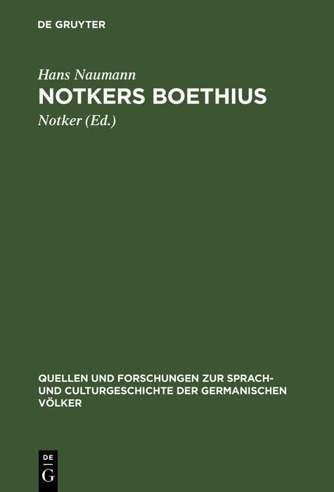 Produktbild: Notkers Boethius