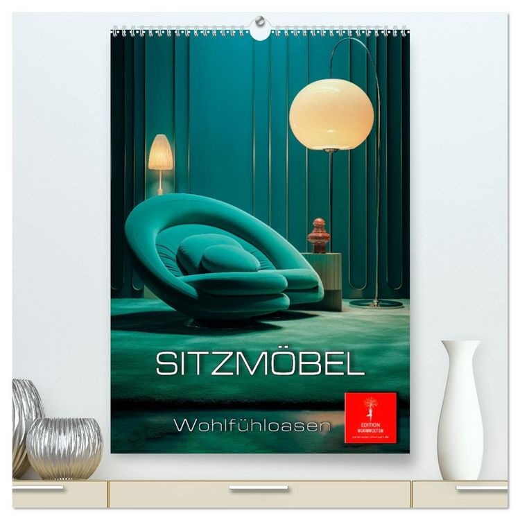 Produktbild: Sitzm&ouml;bel Wohlf&uuml;hloasen (hochwertiger Premium Wandkalender 2026 DIN A2 hoch), Kunstdruck in Hochglanz