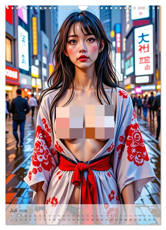 Produktbild: Spicy World - Tokio Unzensiert (Wandkalender 2026 DIN A3 hoch), CALVENDO Monatskalender