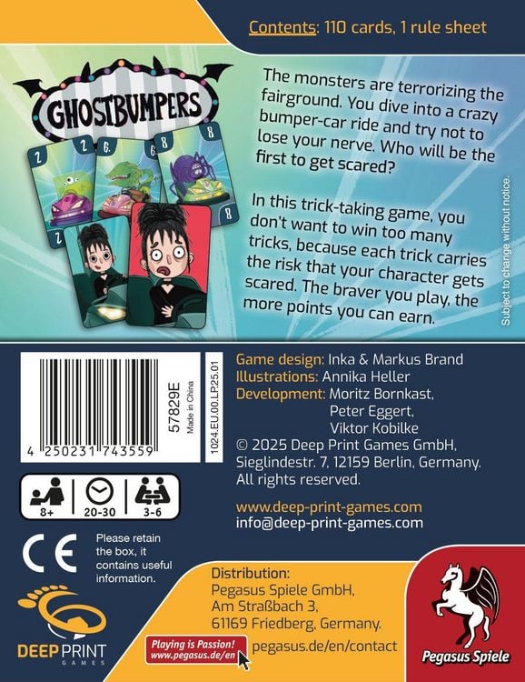 Produktbild: Ghostbumpers (Deep Print Games) (English Edition)