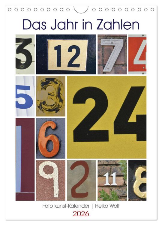Produktbild: Das Jahr in Zahlen (Wandkalender 2026 DIN A4 hoch), CALVENDO Monatskalender