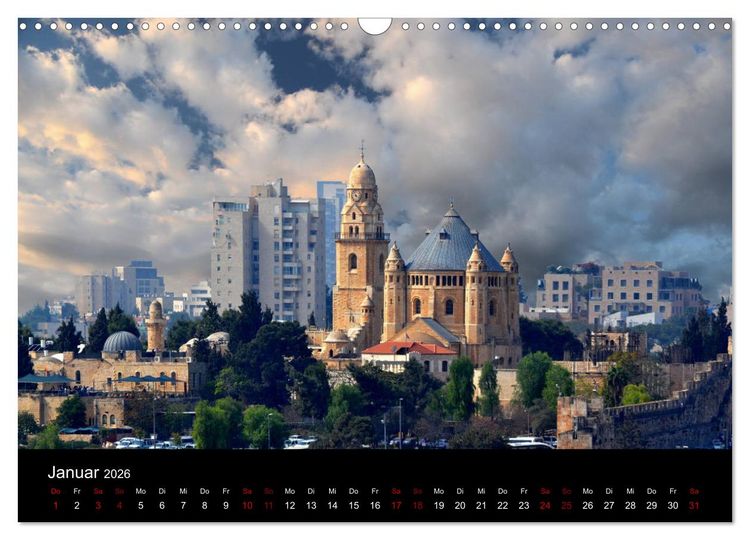 Produktbild: Jerusalem, Bilder die einen bewegen (Wandkalender 2026 DIN A3 quer), CALVENDO Monatskalender