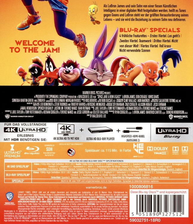 Produktbild: Space Jam: A New Legacy (+ Blu-ray 2D)