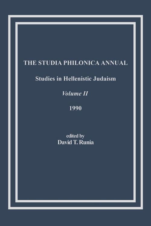 Produktbild: The Studia Philonica Annual, II, 1990