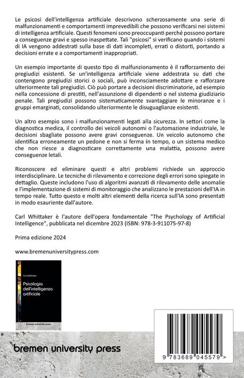 Produktbild: Le psicosi dell'intelligenza artificiale