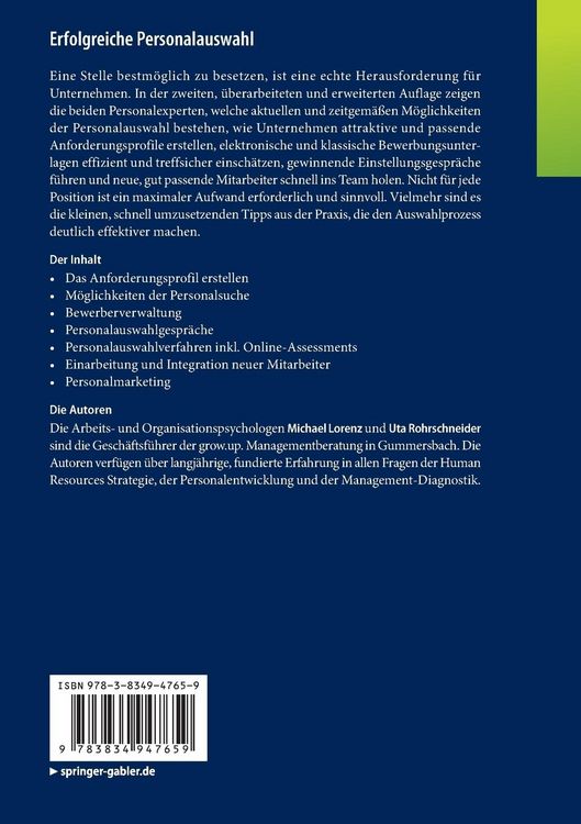 Produktbild: Erfolgreiche Personalauswahl
