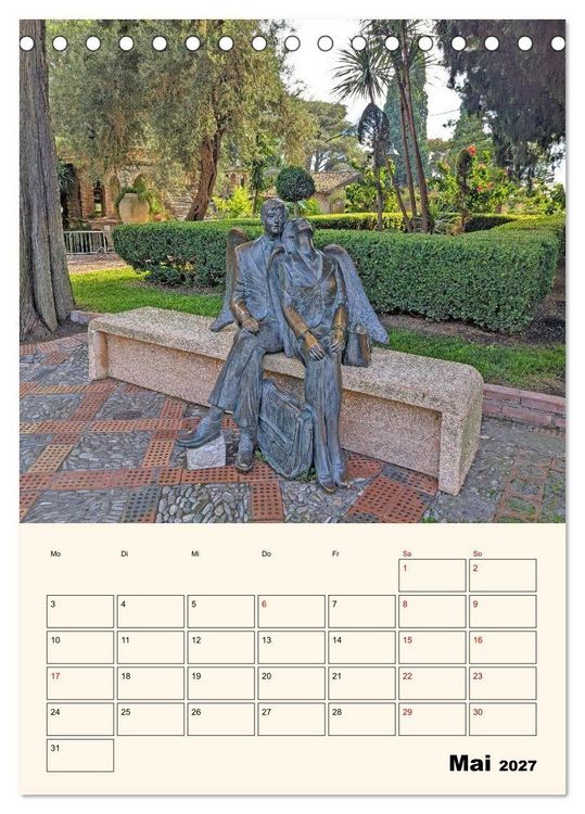 Produktbild: Taormina - &Auml;tna, Meer und antike Steine (Tischkalender 2027 DIN A5 hoch), CALVENDO Monatskalender