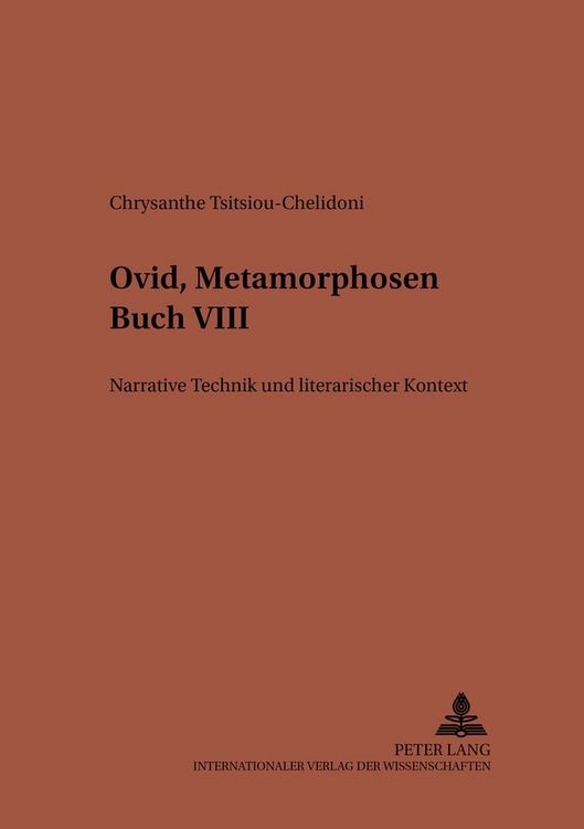 Produktbild: Ovid, &laquo;Metamorphosen&raquo; Buch VIII