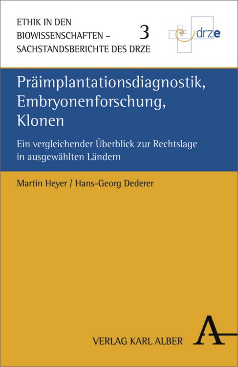 Produktbild: Pr&auml;implantationsdiagnostik, Embryonenforschung, Klonen