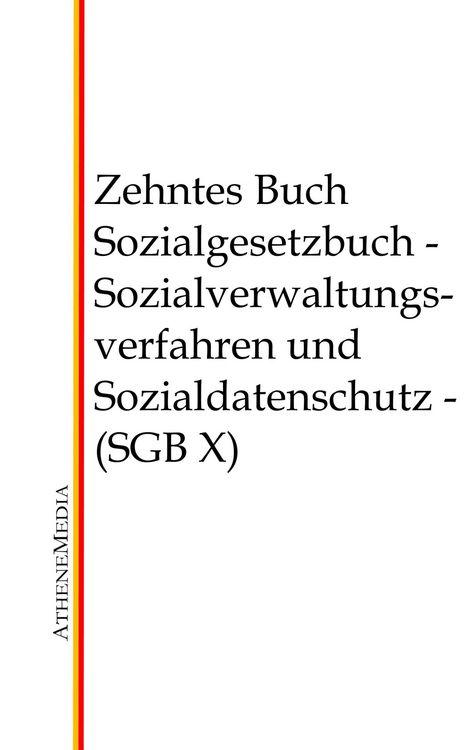 Produktbild: Sozialgesetzbuch - Zehntes Buch