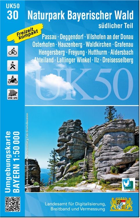 Produktbild: Naturpark Bayerischer Wald - s&uuml;dlicher Teil 1 : 50 000 (UK50-30)