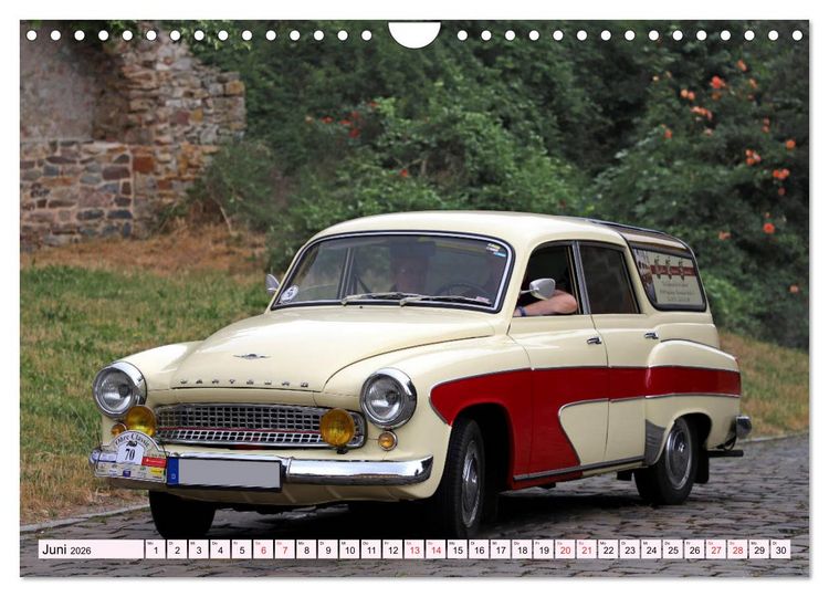 Produktbild: Ohre Classics - Oldtimer auf der Schlossdom&auml;ne in Wolmirstedt (Wandkalender 2026 DIN A4 quer), CALVENDO Monatskalender