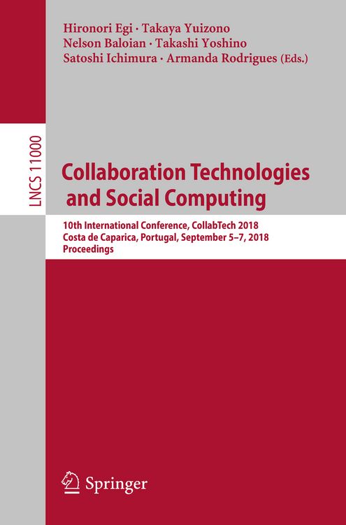 Produktbild: Collaboration Technologies and Social Computing