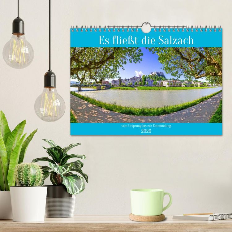 Produktbild: Es flie&szlig;t die Salzach (Wandkalender 2026 DIN A4 quer), CALVENDO Monatskalender