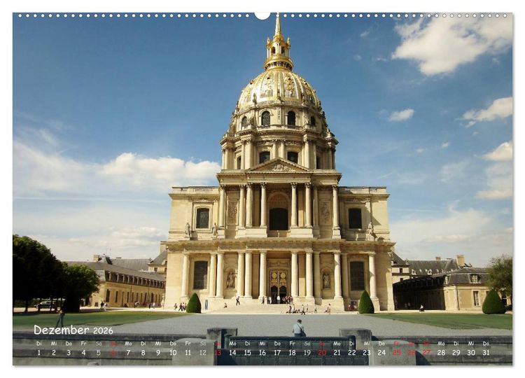 Produktbild: Paris (Wandkalender 2026 DIN A2 quer), CALVENDO Monatskalender