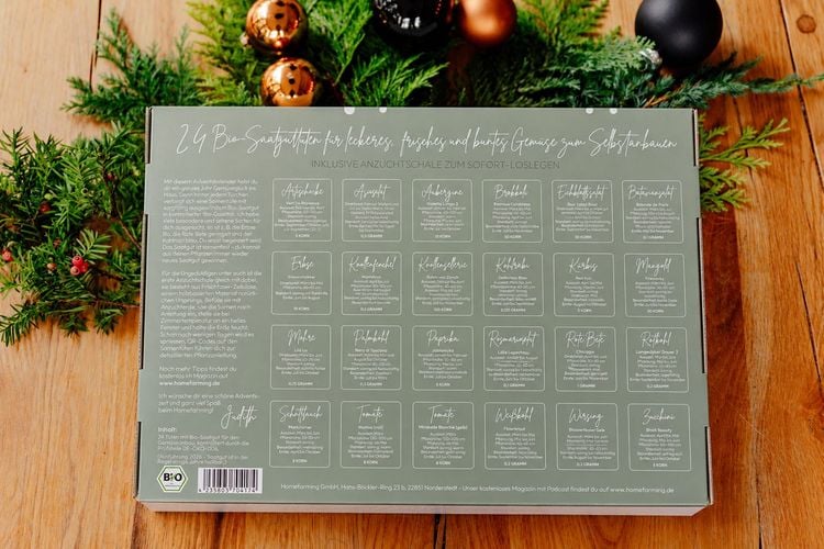 Produktbild: Adventskalender inkl. Anzuchtschale