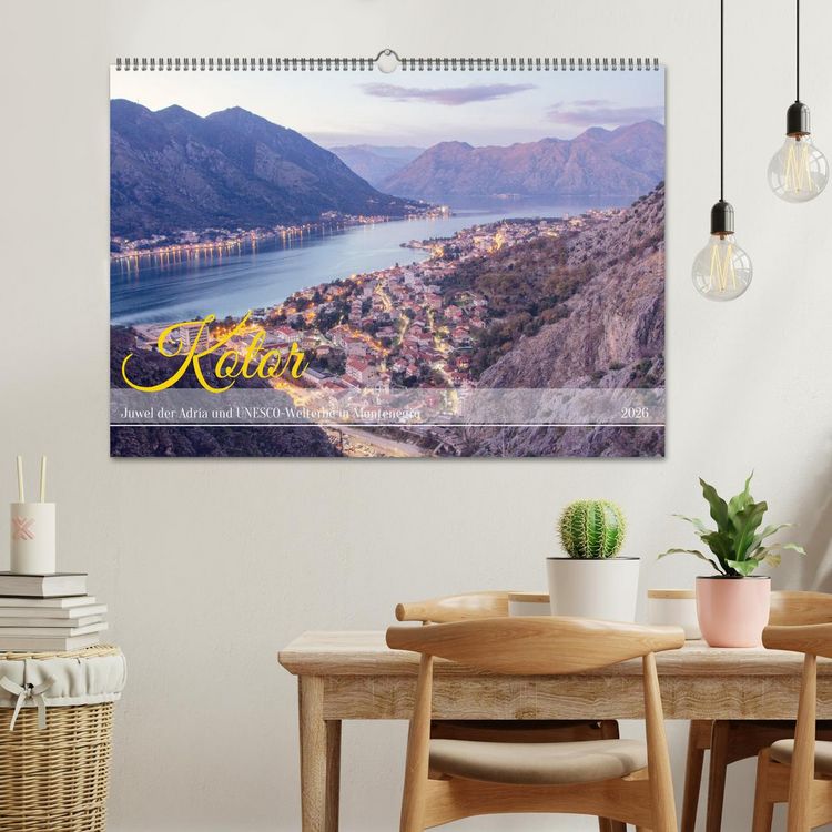 Produktbild: Kotor - Juwel der Adria und UNESCO-Welterbe in Montenegro (Wandkalender 2026 DIN A2 quer), CALVENDO Monatskalender
