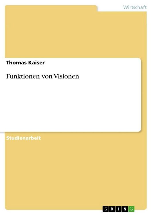 Produktbild: Funktionen von Visionen