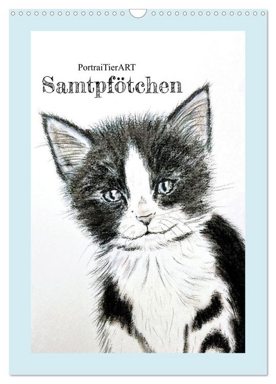 Produktbild: PortraiTierART Samtpf&ouml;tchen (Wandkalender 2026 DIN A3 hoch), CALVENDO Monatskalender