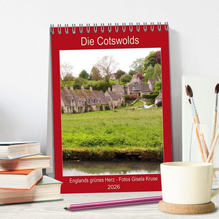 Produktbild: Die Cotswolds Englands gr&uuml;nes Herz (Tischkalender 2026 DIN A5 hoch), CALVENDO Monatskalender