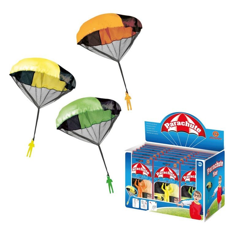 Produktbild: Paul Günther 1171 - Parachute, Fallschirm zum Werfen, Durchmesser ca. 46 cm, sortiert