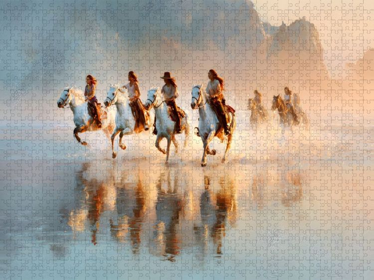 Produktbild: CALVENDO Puzzle Ein Motiv aus dem Kalender "Wild im Herz, weich in der Hand" | 1000 Teile Lege-Gr&ouml;&szlig;e 64x48cm Foto-Puzzle f&uuml;r gl&uuml;ckliche Stunden