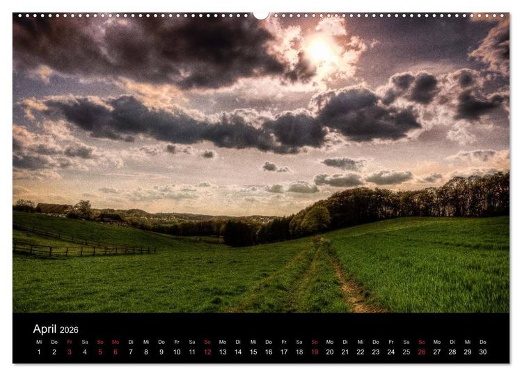 Produktbild: Vor der T&uuml;r mein l&auml;ndliches Ruhrgebiet (hochwertiger Premium Wandkalender 2026 DIN A2 quer), Kunstdruck in Hochglanz
